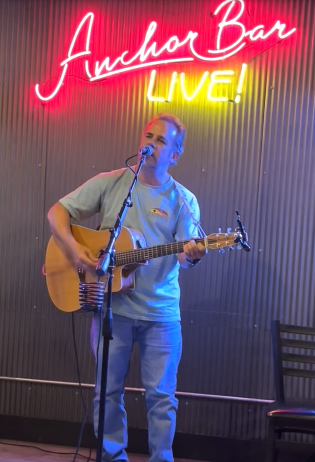 Chuck playing at Anchor Bar Live