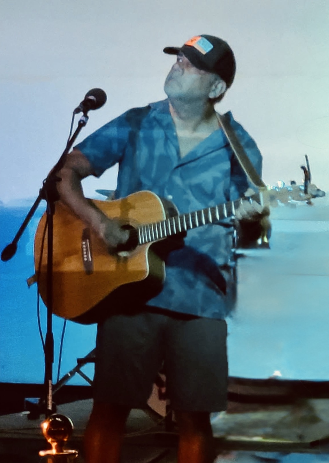 On stage